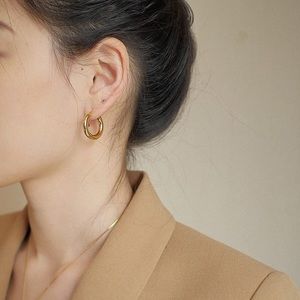 The Must Have Minimalist Golden Hoop Earrings